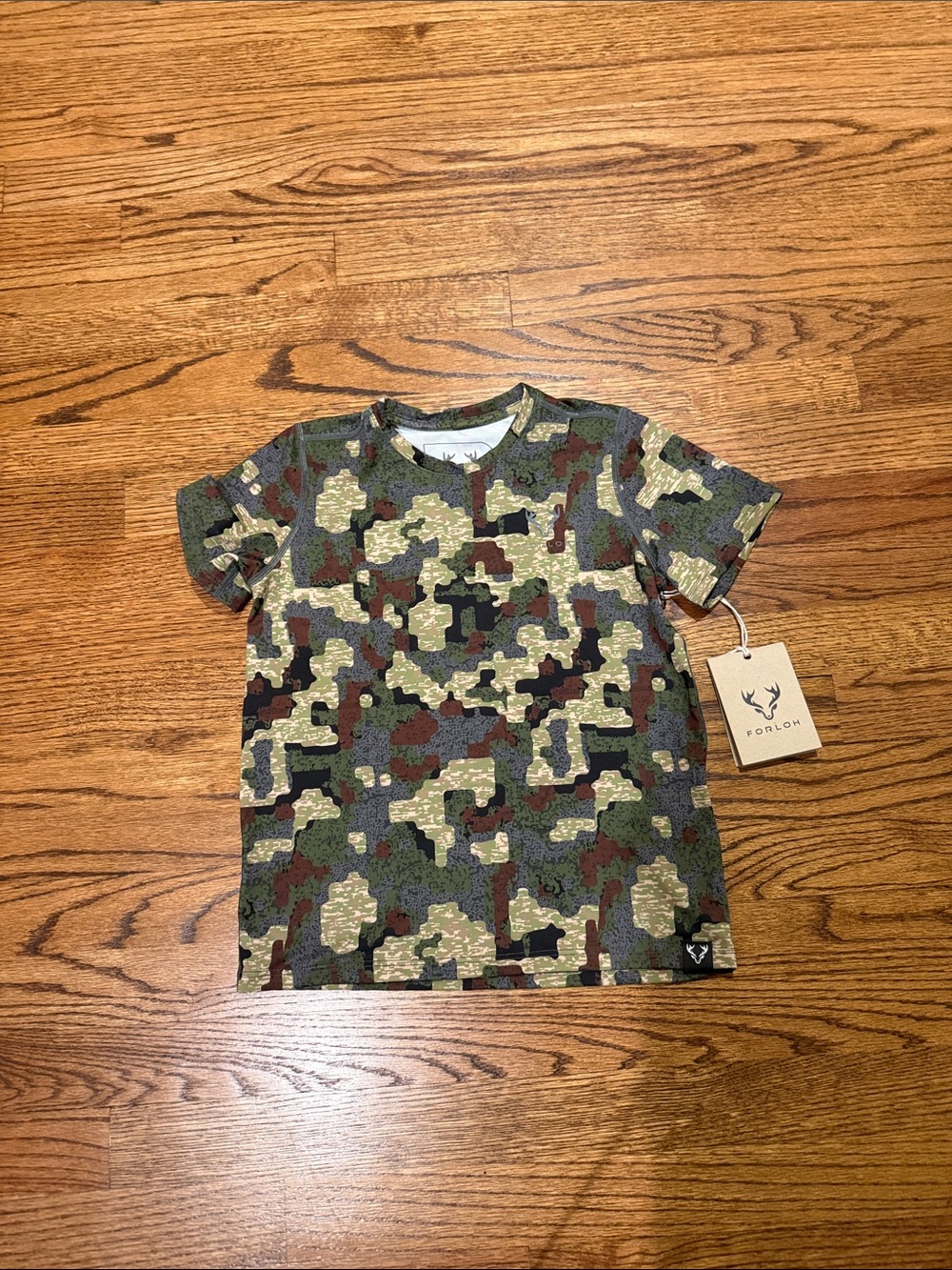 Forloh Kids' Camo Short Sleeve Tee